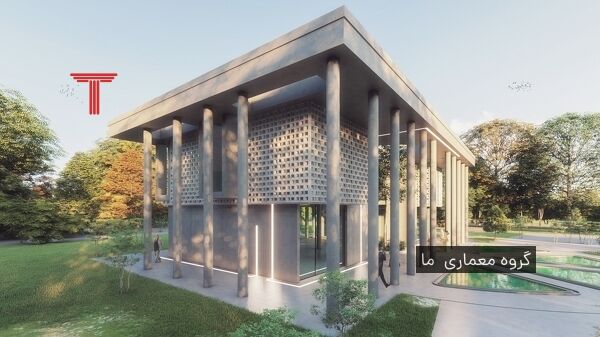 طراحی ساختمان اداری بتن تنیده ایرانیان