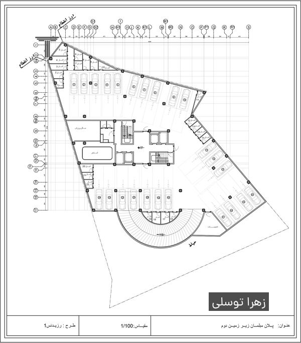  مسابقه طراحی پلان قیطریه رزیدنس 1