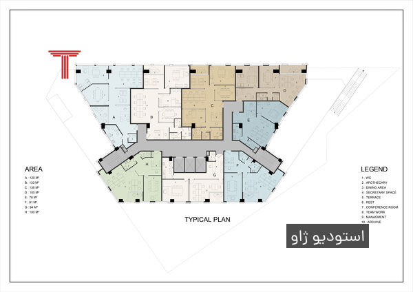  مسابقه طراحی ساختمان تجاری اداری هنگام