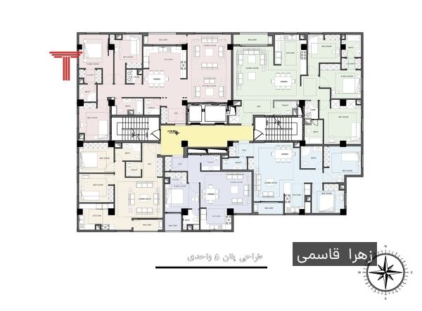  مسابقه طراحی پلان مجتمع مسکونی تهرانسر