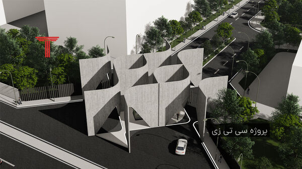 طراحی سردرب پارک علم و فناوری سلامت دانشگاه علوم پزشکی تهران